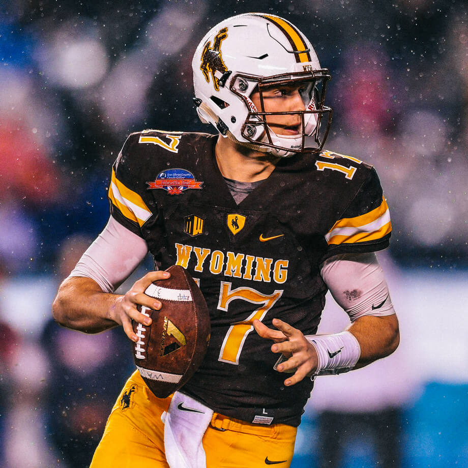 Josh Allen storytime with Wyoming head coach Craig Bohl